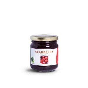 Boerderij de Kolke's Cranberry Gelei - Gemaakt met Verse Cranberries van Eigen Oogst - 220 ml Potje