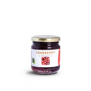 Boerderij de Kolke's Cranberry Jam - Gemaakt met Verse Cranberries van Eigen Oogst - 220 ml Potje